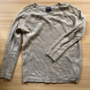 Cream Chevron Sweater